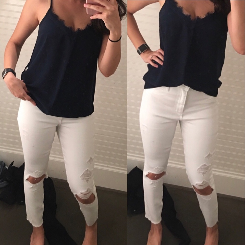 Abercrombie & Fitch Simone High Rise Ankle Jeans